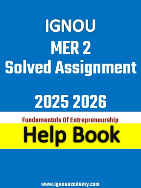 IGNOU MER 2 Solved Assignment 2025 2026